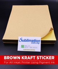 A4 Brown Kraft Sticker Paper